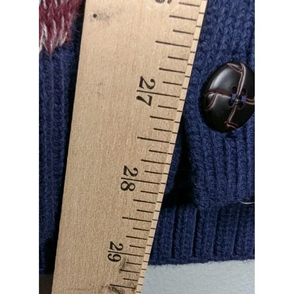 Adam Levine Cardigan Medium Aztec Southwestern Grandpa Button Up Sweater Pockets - Picture 11 of 11